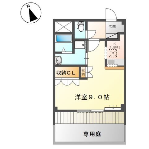ハピネス　ハイムの間取り