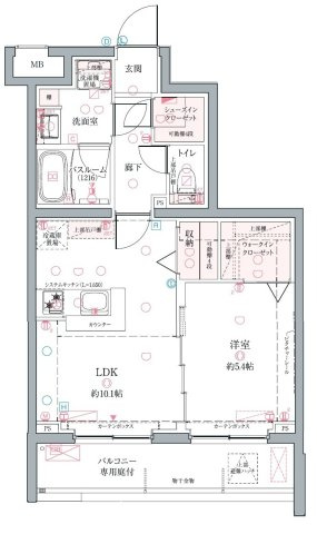 クレヴィスタ墨田の間取り