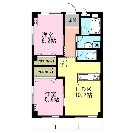 メープルハイツの間取り