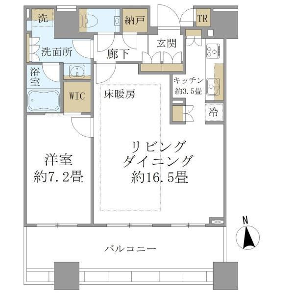 白金ザ・スカイ東棟の間取り