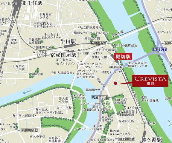 クレヴィスタ墨田の地図