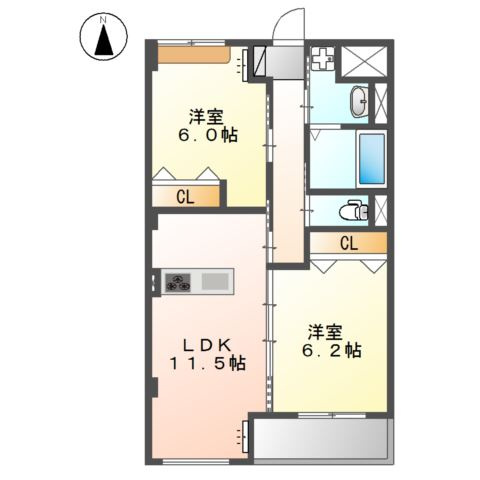 エスタージの間取り