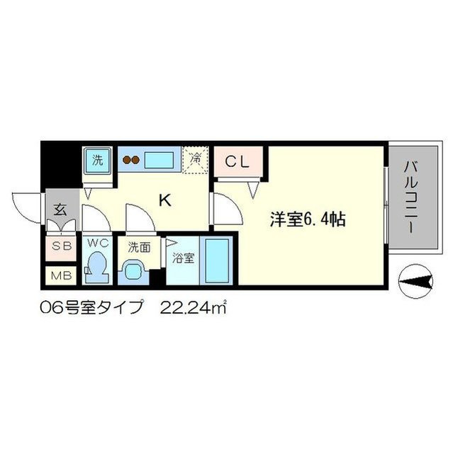 メインステージ新大阪の間取り