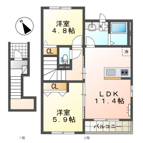 エクセールⅡの間取り