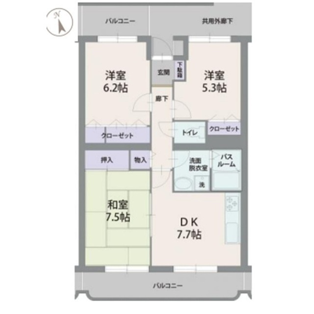 シレンシオ　パティオの間取り