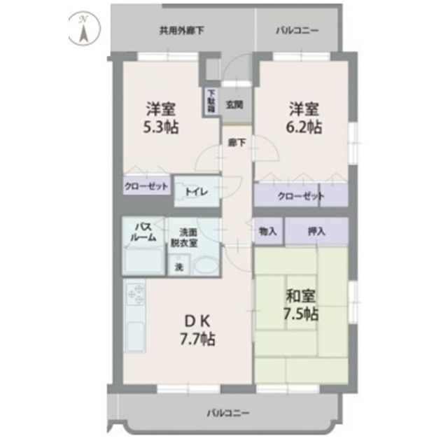 シレンシオ　パティオの間取り