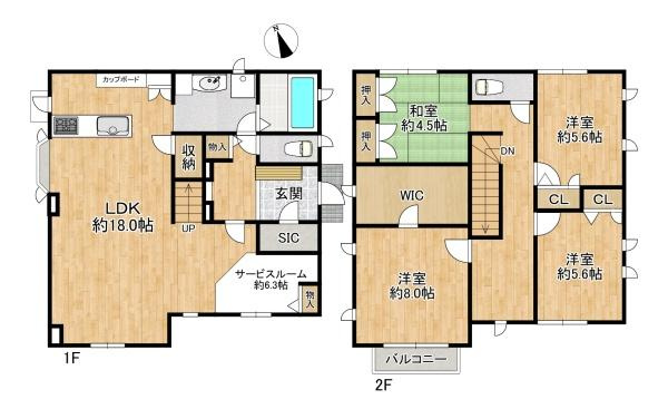 【間取り】 | 垂水区つつじが丘5丁目　中古戸建