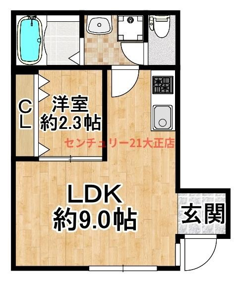 D-008の間取り