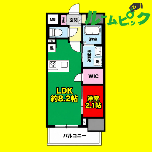 LiveFlat千種WEST　名古屋市賃貸　仲介手数料無料の間取り