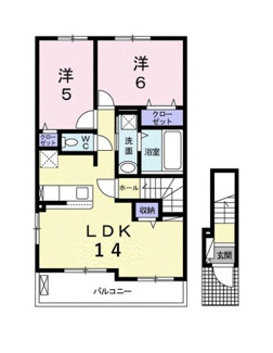 【間取り】 | グランディール願成寺Ａ