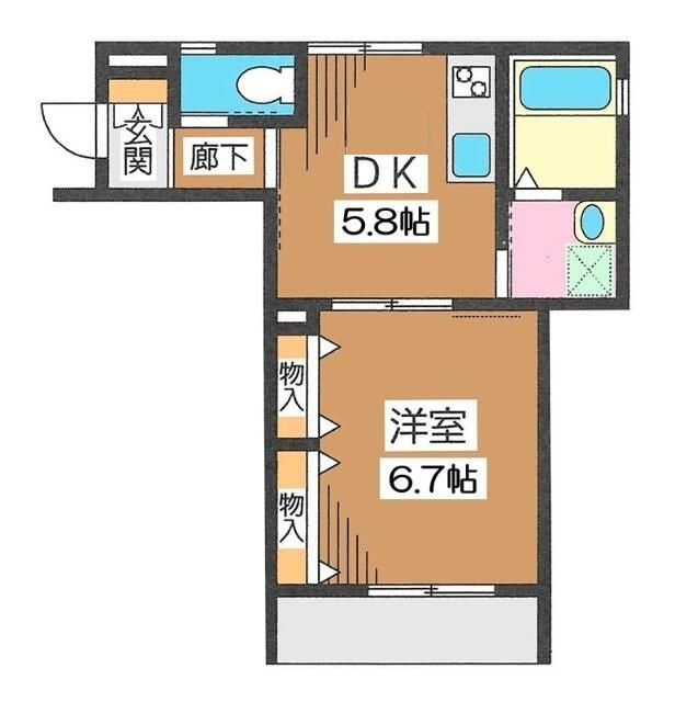 オルテンシアの間取り|間取りです。