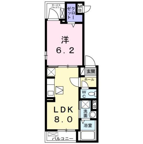 レジデンス香里の間取り