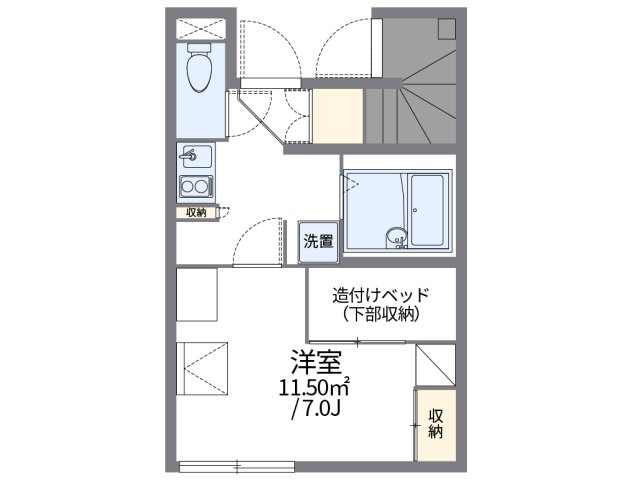 【間取り】 | レオパレス冬月花Ⅰ