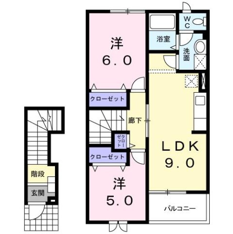 サン・ルミエール七番館の間取り