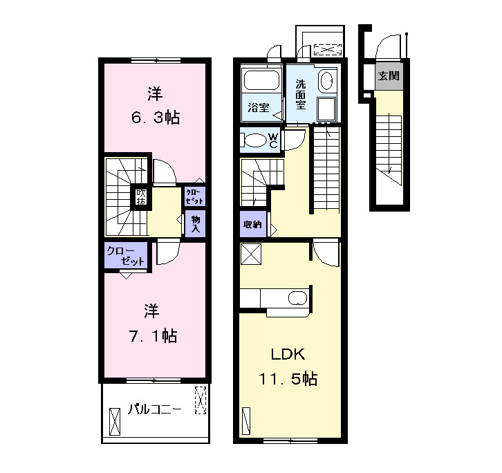 アロッジオ中野の間取り
