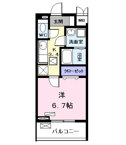 コンフォート・テラスの間取り