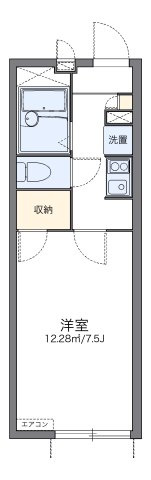 レオパレスアムールⅡの間取り|代表的な間取のため実際の間取とは異なる場合があります