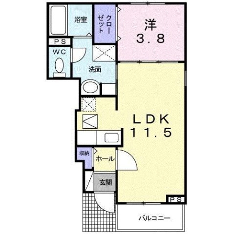 サイドウォークの間取り