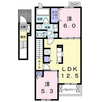 【間取り】 | Ｂａｌｍｙ　ｃｏｕｒｔ