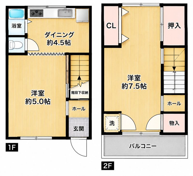 尼崎市浜田町5丁目の間取り