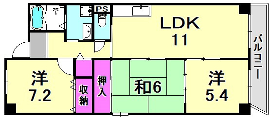 コレット坂部の間取り