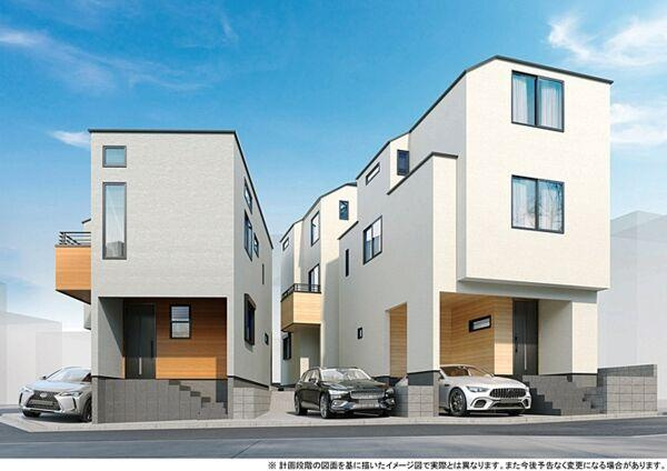 【横浜市保土ケ谷区川島町638全3棟新築戸建て】★仲介手数料無料★（川島小学校・西谷中学校）の外観パース