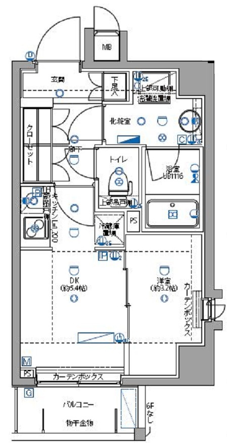 パティーナ大森の間取り|間取り　1DK　テレワークにも！