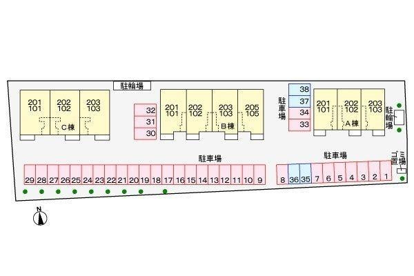 グランデ　成長　Ａの駐車場