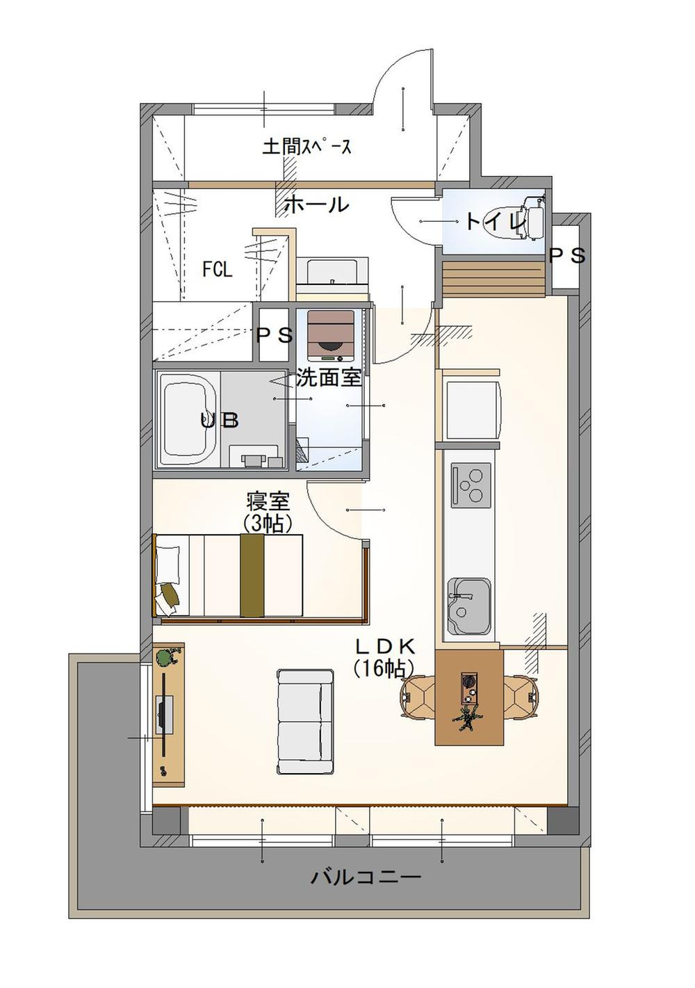 小山市駅東通り1丁目　中古マンション　SSKグリーンパークの間取り