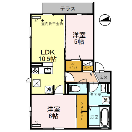 セジュール峯の間取り