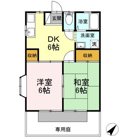ハイツリバーランドの間取り