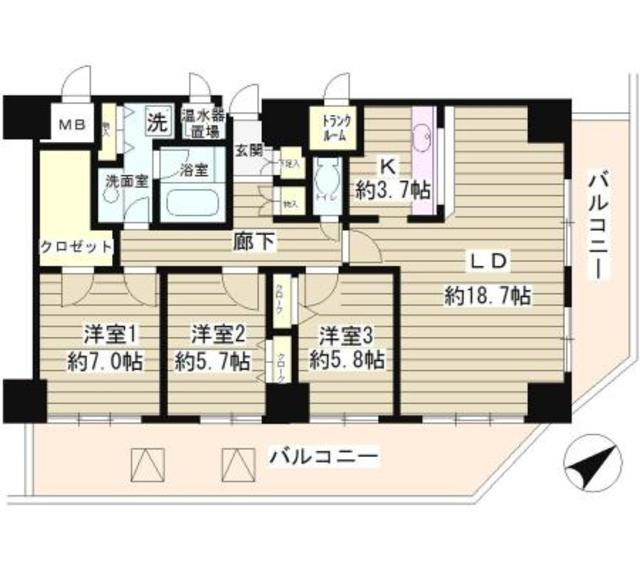 トレステージ目黒の間取り