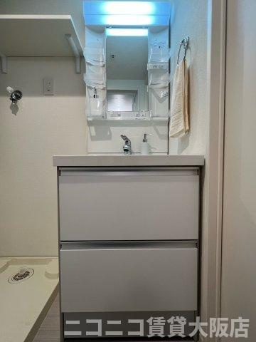 京都市山科区東野中井ノ上町のアパートの洗面所|同タイプイメージ写真のため現況を優先いたします。