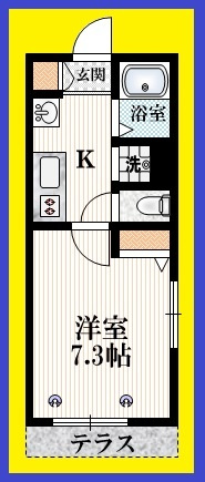 ベルメゾン鷺宮の間取り|【間取り】　角部屋2面採光