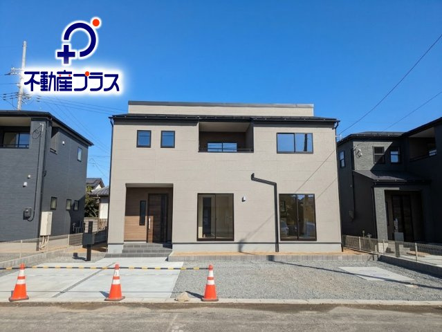 【平下平窪第12／全3棟　2号棟】　平第四小・第一中　長期優良住宅の外観|◆外観の写真です◆お洒落な新築は気分が上がりますね♪　