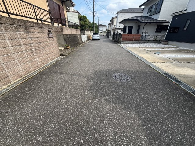野田市木野崎　土地の前面道路含む現地写真