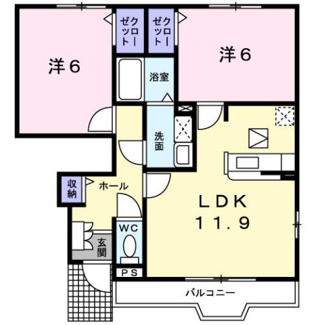 【間取り】 | マグノーリア横田Ⅱ