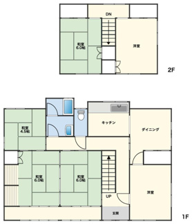 【間取り】 | 丹波市柏原町小南貸家