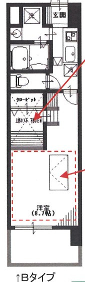 ルネスプレミール（Bタイプ）の間取り