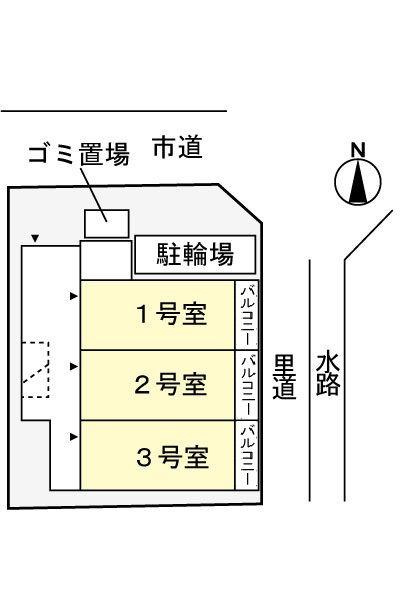 グランジュテ舟木の駐車場