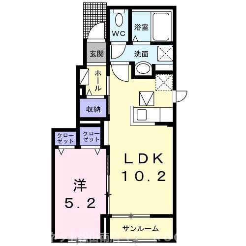 【間取り】 | ソルフィオーレ　Ⅱ