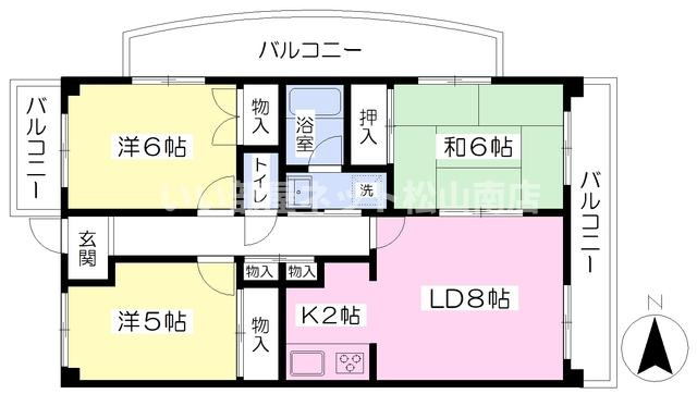 【間取り】 | クリーンハイツ越智Ⅱ