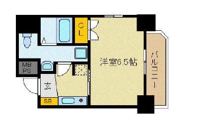 エスリード心斎橋西の間取り