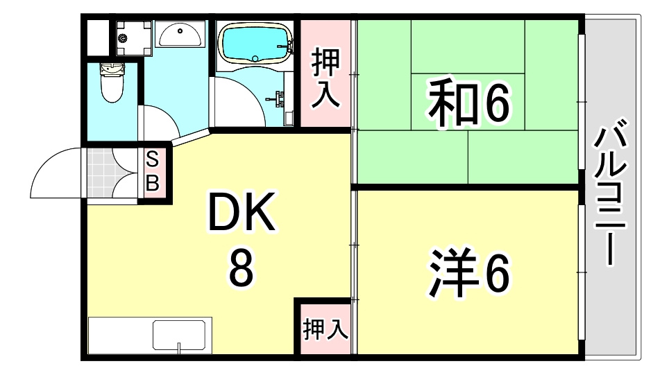 ウエルハイツ東園田の間取り