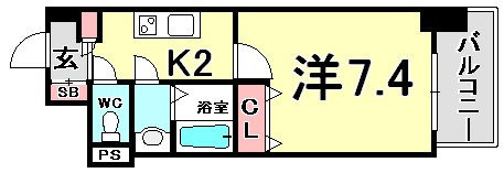 フロイデの間取り
