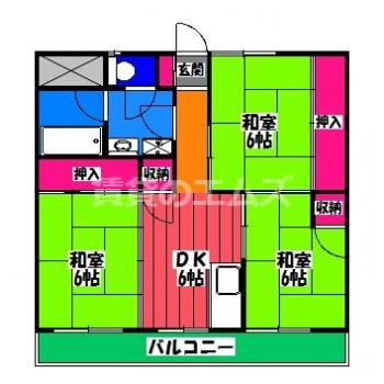 【間取り】 | アソシエート前田 | アソシエート前田の間取り