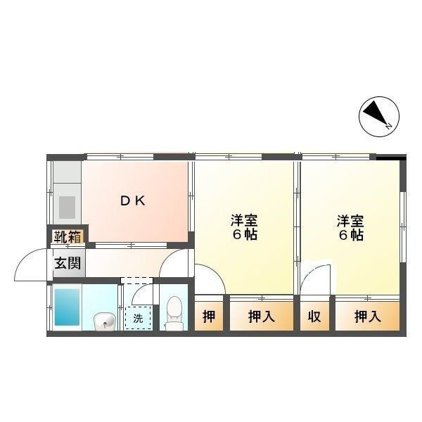 東福荘の間取り