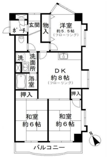 リベラ西芦屋の間取り