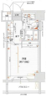 エグゼ西大阪の間取り