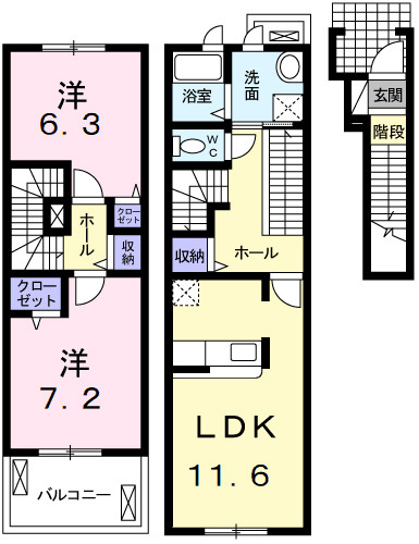 プリムローズⅡの間取り